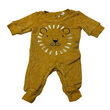 Load image into Gallery viewer, Unisex Baby Berry, terry cotton romper, lion, GUC, size 000,  