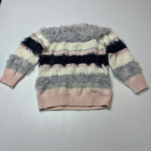 Load image into Gallery viewer, Girls Kids &amp; Co, fluffy knit sweater / jumper, EUC, size 2,  