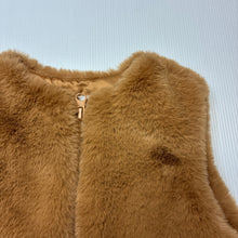 Load image into Gallery viewer, Girls Target, lined zip up faux fur vest, EUC, size 1,  