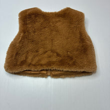 Load image into Gallery viewer, Girls Target, lined zip up faux fur vest, EUC, size 1,  