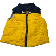 Load image into Gallery viewer, Boys Cotton On, yellow &amp; navy puffer vest / jacket, EUC, size 1,  