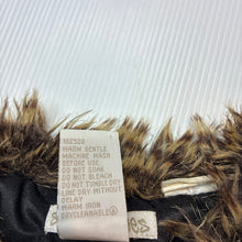 Load image into Gallery viewer, Girls Stix n Stones, embroidered denim vest, faux fur trim, FUC, size 2,  