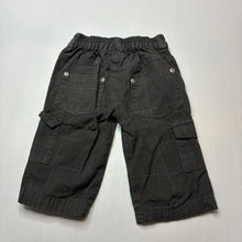 Load image into Gallery viewer, Boys Sprout, grey cotton cargo pants, elasticated, GUC, size 00,  