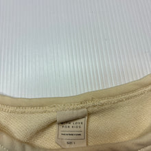 Load image into Gallery viewer, Girls WITH LOVE FOR KIDS, cream short sleeve top, rabbit, EUC, size 1,  