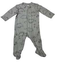 Load image into Gallery viewer, Unisex Anko, cotton zip coverall / romper, dinosaurs, EUC, size 000,  