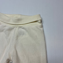 Load image into Gallery viewer, Unisex H&amp;M, cream fleece leggings / bottoms, EUC, size 000,  