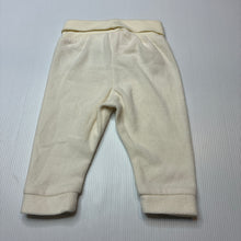 Load image into Gallery viewer, Unisex H&amp;M, cream fleece leggings / bottoms, EUC, size 000,  