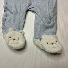 Load image into Gallery viewer, Boys Little Me, ribbed cotton zip coverall / romper, GUC, size 3 months,  