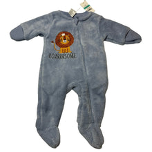 Load image into Gallery viewer, Boys Baby Berry, embroidered fleece zip coverall / romper, NEW, size 0000,  