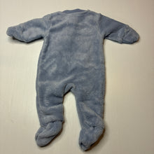 Load image into Gallery viewer, Boys Baby Berry, embroidered fleece zip coverall / romper, NEW, size 0000,  