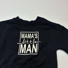 Load image into Gallery viewer, Boys Baby Berry, black fleece lined sweater / jumper, EUC, size 000,  