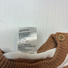 Load image into Gallery viewer, Boys Anko, knitted cotton sweater / jumper, dinosaur, GUC, size 000,  