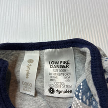 Load image into Gallery viewer, Boys Dymples, cotton bodysuit / romper, GUC, size 0000,  