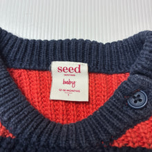 Load image into Gallery viewer, Boys Seed, chunky knit cotton sweater / jumper, wash fade, FUC, size 1,  