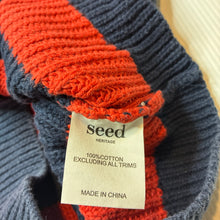 Load image into Gallery viewer, Boys Seed, chunky knit cotton sweater / jumper, wash fade, FUC, size 1,  