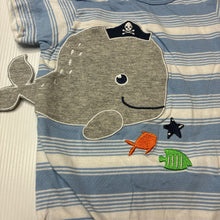 Load image into Gallery viewer, Boys Ollies Place, lightweight cotton romper, whale, EUC, size 00,  