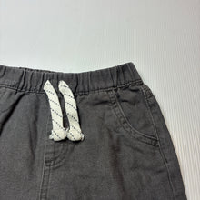 Load image into Gallery viewer, Boys Anko, grey cotton/ linen shorts, elasticated, GUC, size 1,  