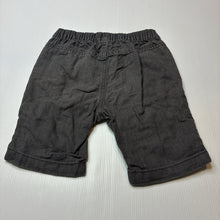 Load image into Gallery viewer, Boys Anko, grey cotton/ linen shorts, elasticated, GUC, size 1,  