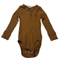 Load image into Gallery viewer, Unisex purebaby, ribbed organic cotton blend bodysuit / romper, GUC, size 1,  