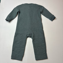 Load image into Gallery viewer, Boys Disney, Mickey Mouse lightly quilted romper, EUC, size 12 months,  