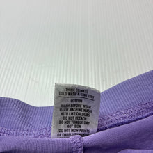 Load image into Gallery viewer, Girls Target, purple cotton shorts, elasticated, GUC, size 0,  
