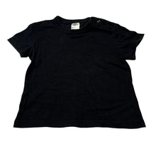 Load image into Gallery viewer, Unisex Baby Berry, black cotton tee / top, GUC, size 1,  