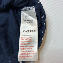 Load image into Gallery viewer, Girls Bluezoo, navy cotton long sleeve dress, rabbits, GUC, size 00, L: 38cm