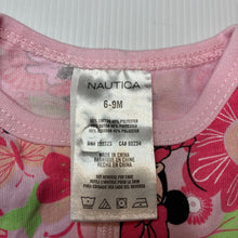Load image into Gallery viewer, Girls Nautica, Minnie Mouse zip coverall / romper, EUC, size 0,  