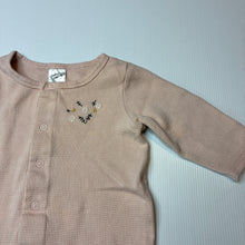 Load image into Gallery viewer, Girls Baby Berry, embroidered waffle cotton romper, GUC, size 00,  