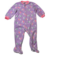 Load image into Gallery viewer, Girls Dymples, fleece zip coverall / romper, GUC, size 1,  