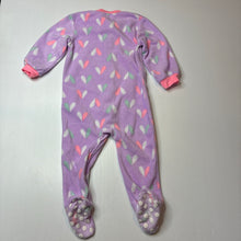Load image into Gallery viewer, Girls Dymples, fleece zip coverall / romper, GUC, size 1,  