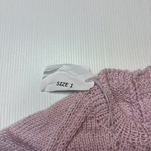 Load image into Gallery viewer, Girls hand made, knitted short sleeve sweater, NEW, size 1,  