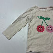 Load image into Gallery viewer, Girls Target, stretchy organic cotton blend long sleeve top, FUC, size 1,  