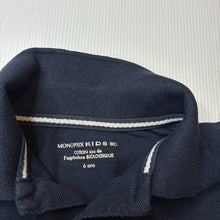 Load image into Gallery viewer, Boys MONOPRIX KIDS, organic cotton long sleeve polo top, FUC, size 6,  