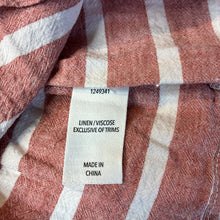 Load image into Gallery viewer, Girls KID, striped linen / viscose summer dress, GUC, size 2, L: 48cm