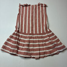 Load image into Gallery viewer, Girls KID, striped linen / viscose summer dress, GUC, size 2, L: 48cm