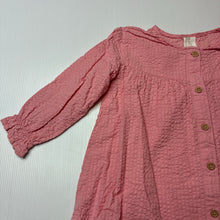 Load image into Gallery viewer, Girls H&amp;M, lightweight crinkle cotton long sleeve top, EUC, size 1-2,  