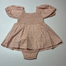 Load image into Gallery viewer, Girls Baby Baby, pink broderie cotton romper, GUC, size 2,  