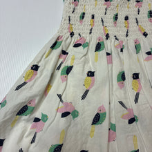 Load image into Gallery viewer, Girls Anko, lightweight cotton summer dress, birds, EUC, size 2, L: 50cm