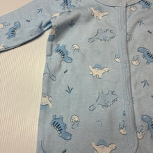 Load image into Gallery viewer, Unisex Rock a bye Baby, cotton coverall / romper, dinosaurs, EUC, size 000,  