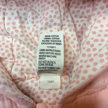 Load image into Gallery viewer, Girls Dymples, wadded cotton zip coverall / romper, GUC, size 000,  
