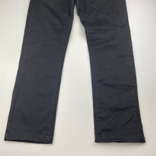 Load image into Gallery viewer, Boys Indie, black stretch cotton chino pants, adjustable, Inside leg: 60cm, EUC, size 10,  