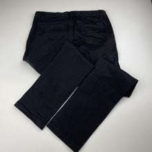 Load image into Gallery viewer, Boys Indie, black stretch cotton chino pants, adjustable, Inside leg: 60cm, EUC, size 10,  