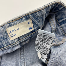 Load image into Gallery viewer, Unisex Target, blue denim cargo jeans, adjustable, Inside leg: 69cm, GUC, size 14,  