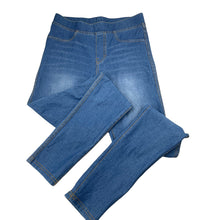 Load image into Gallery viewer, Girls H&amp;M, stretch denim leggings / jeggings, elasticated, Inisde leg: 66cm, FUC, size 12,  
