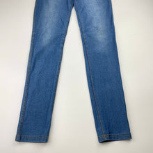 Load image into Gallery viewer, Girls H&amp;M, stretch denim leggings / jeggings, elasticated, Inisde leg: 66cm, FUC, size 12,  