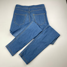 Load image into Gallery viewer, Girls H&amp;M, stretch denim leggings / jeggings, elasticated, Inisde leg: 66cm, FUC, size 12,  