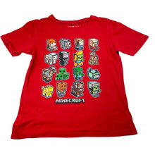 Load image into Gallery viewer, Boys Mojang, Minecraft cotton tee / top, wash fade, FUC, size 7,  