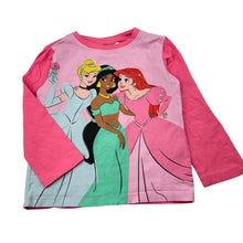 Load image into Gallery viewer, Girls Disney, Princess long sleeve pyjama top, FUC, size 4,  