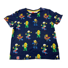 Load image into Gallery viewer, Boys LEGO, navy cotton tee / top, wash fade, FUC, size 3,  